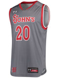 St. Johns Red Storm Under Armour Basketball Replica #20 Gray Jersey - Sporting Up