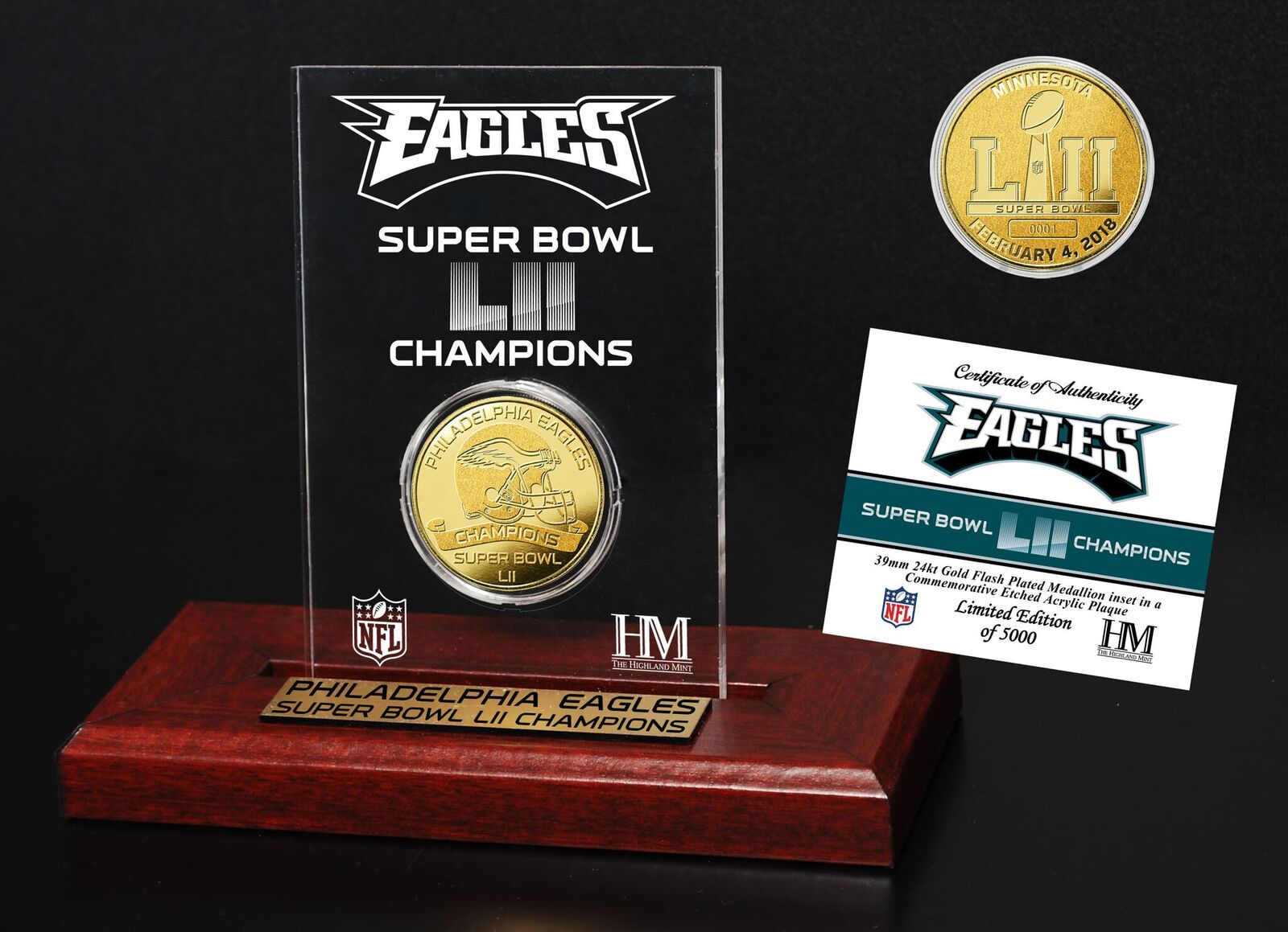 Philadelphia Eagles Champions 2018 Commemorative Football