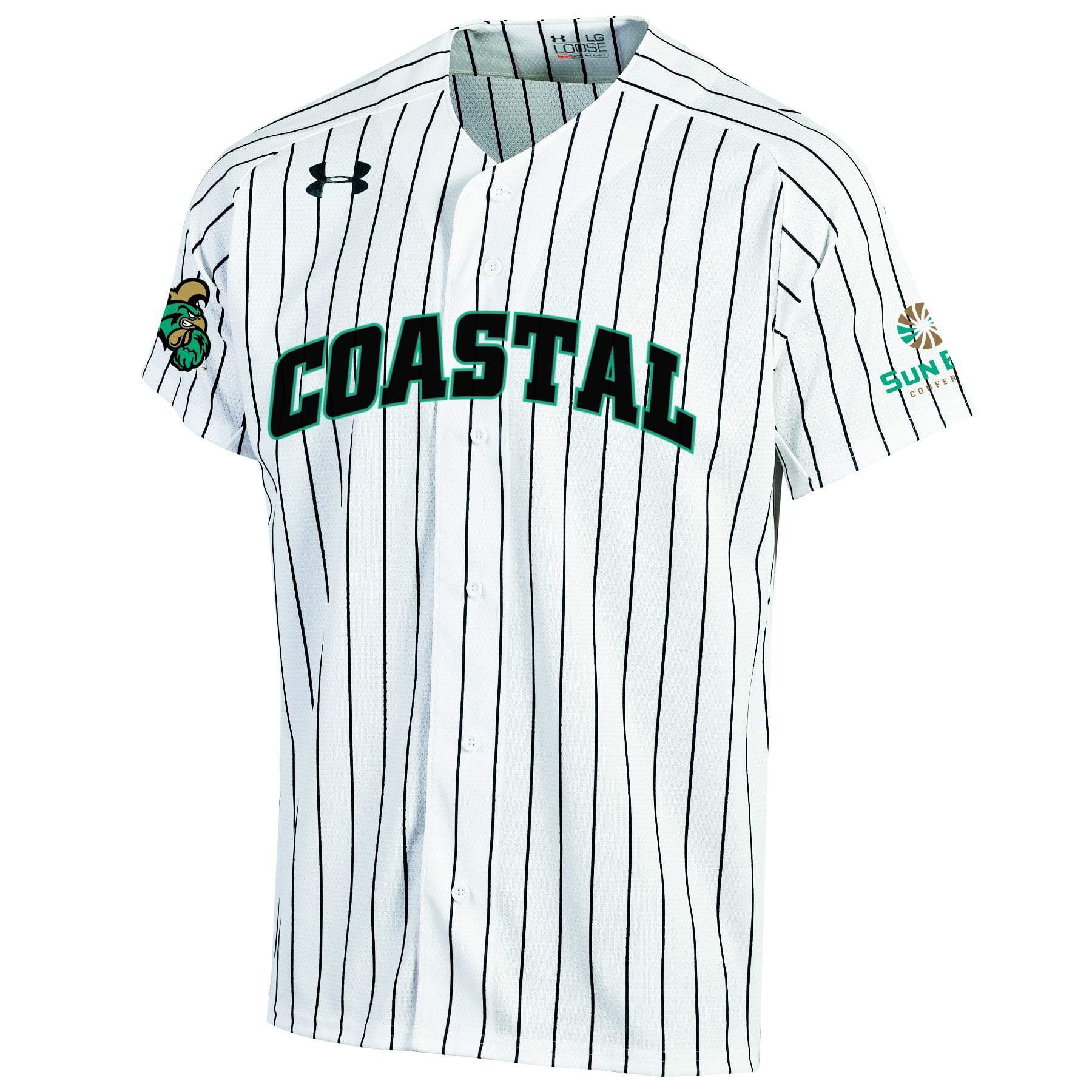 Coastal Carolina Chanticleers Under Armour Striped Replica Baseball Jersey
