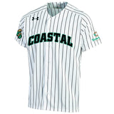 Coastal Carolina Chanticleers Under Armour Striped Replica Baseball Jersey - Sporting Up