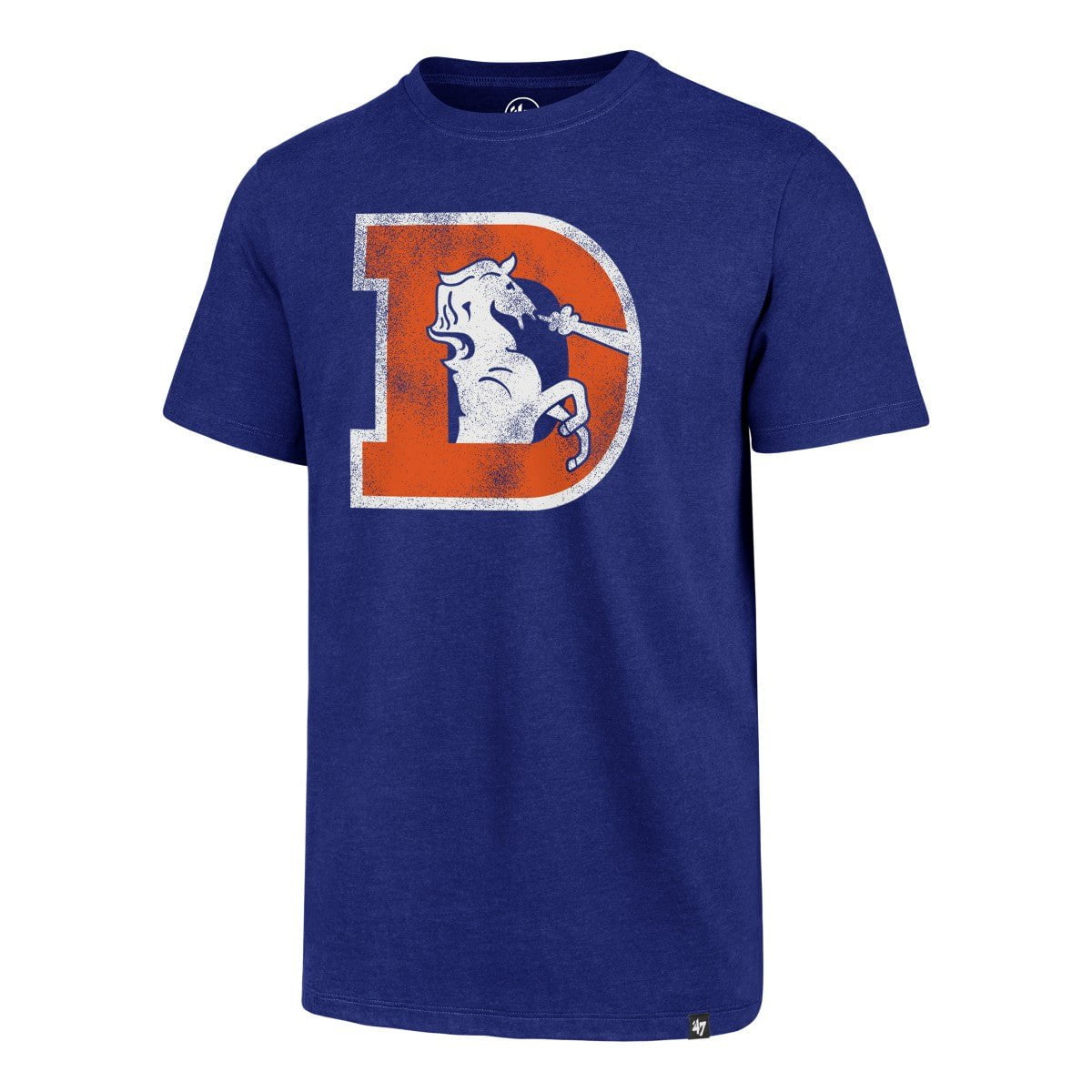 Denver Broncos 47 Brand Royal Blue Legacy Throwback Club T-Shirt