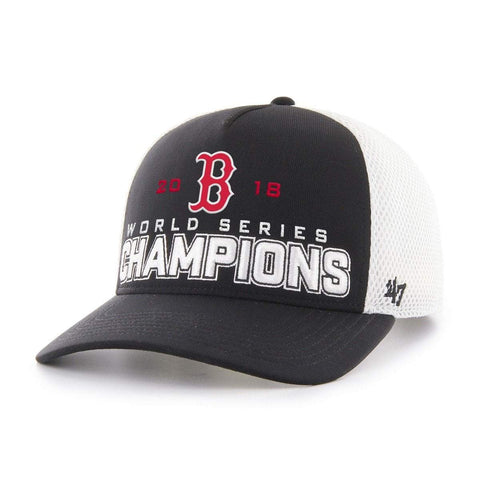 Boston Red Sox 2018 World Series Champions 47 Brand Black MVP Mesh