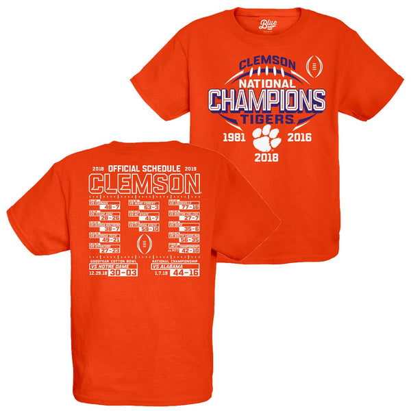 Clemson Tigers 2018-2019 Football National Championship T-Shirt X-Large NEW  XL