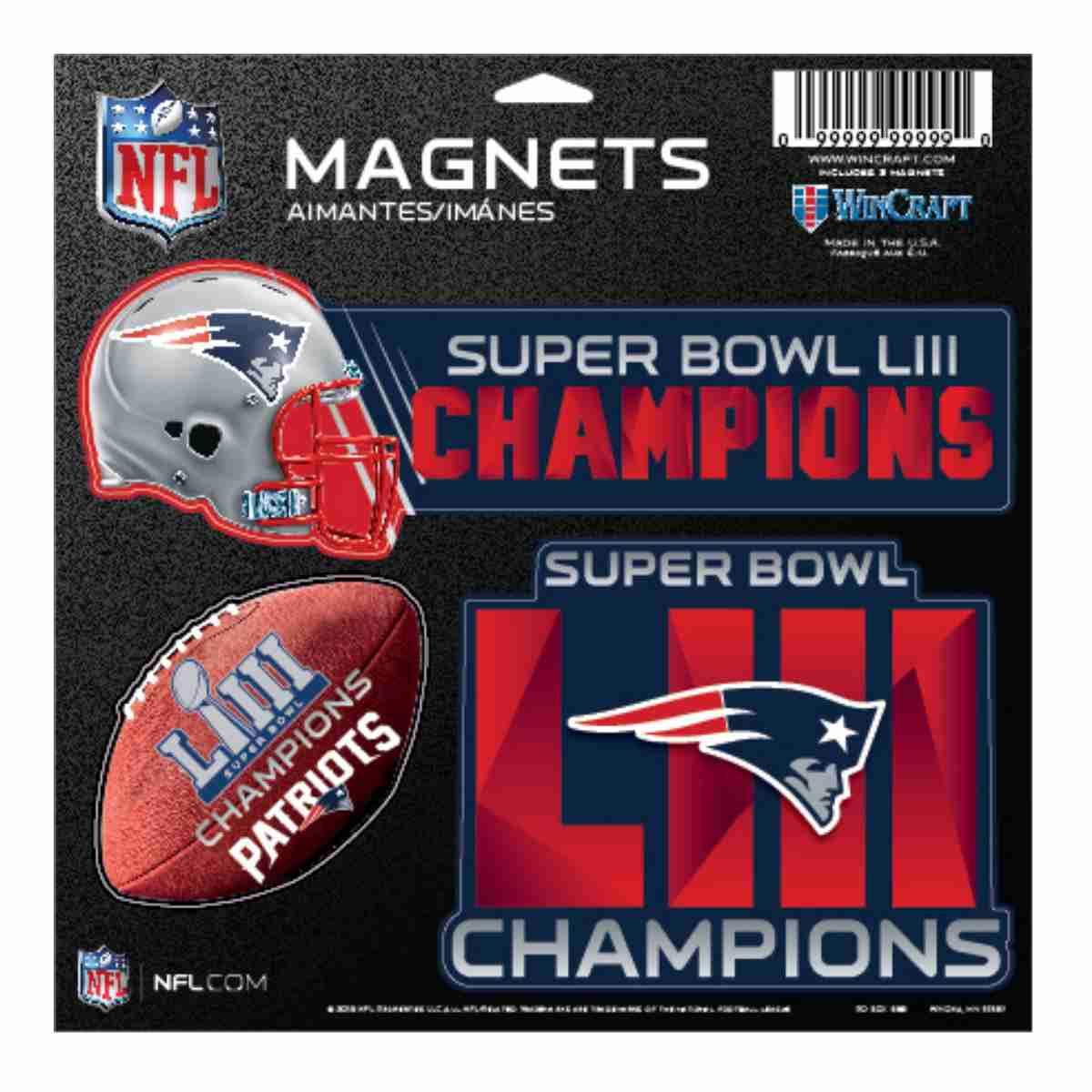 New England Patriots Logo Type Magnet NFL Football Die-cut MAGNET