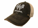 Whataburger Restaurant Retro Brand Mudwashed Distressed Mesh Snapback Hat Cap - Sporting Up