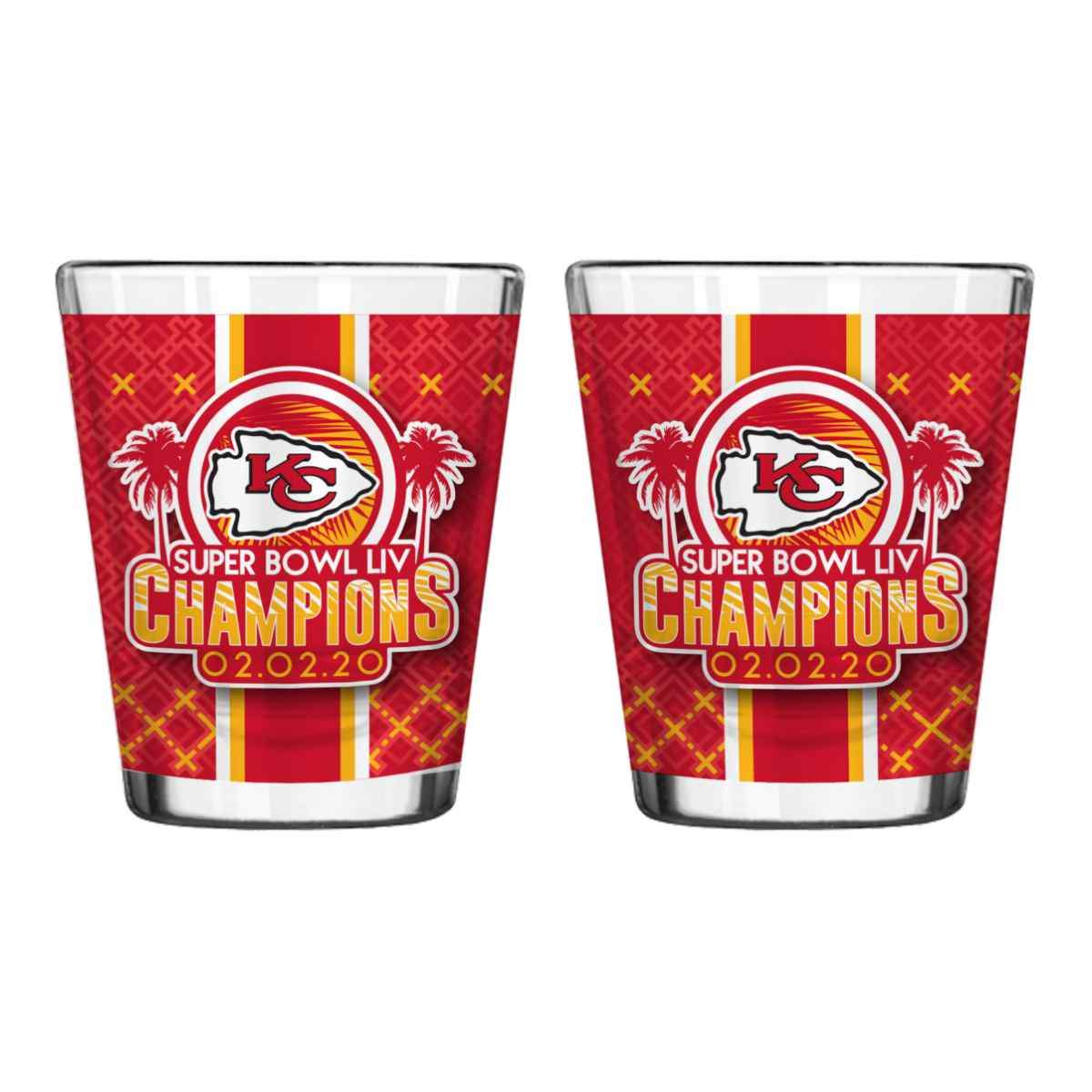 Kansas City Chiefs Three-Time Super Bowl Champions 2oz. Shot Glass