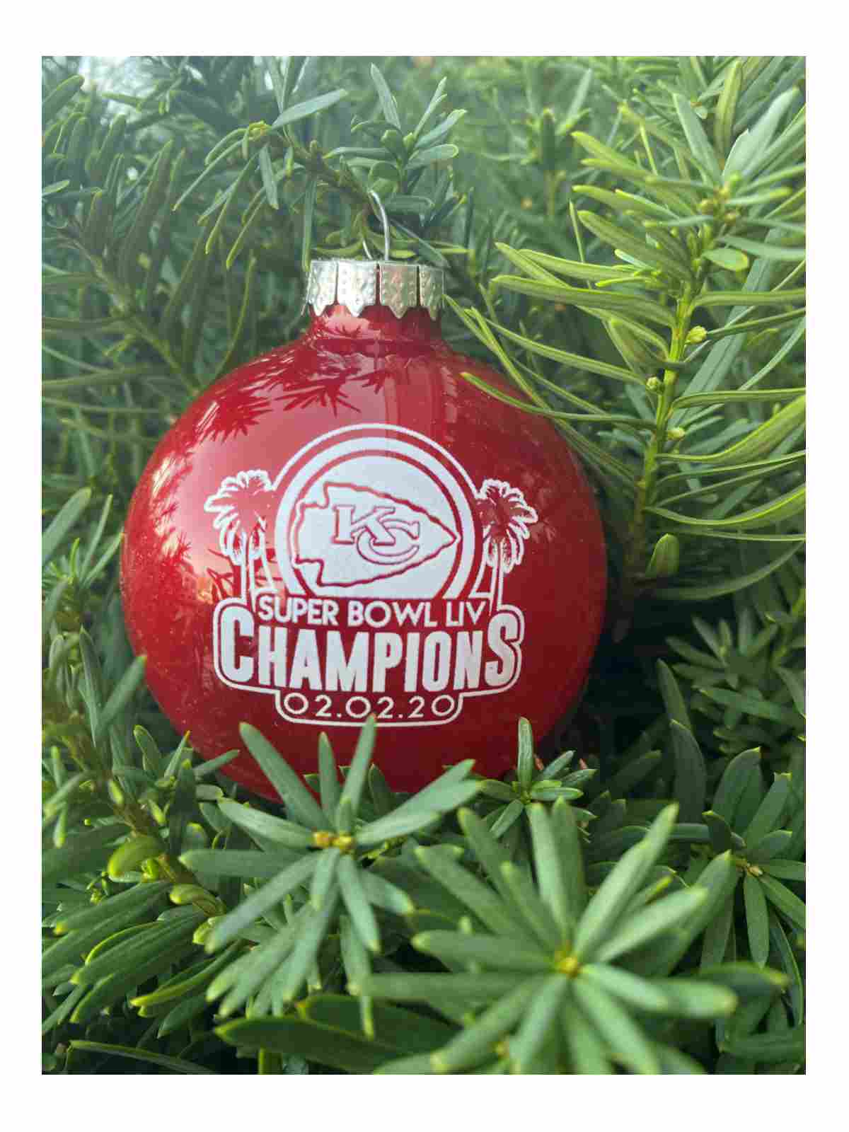 Kansas City Chiefs Tree With Hat Ornament