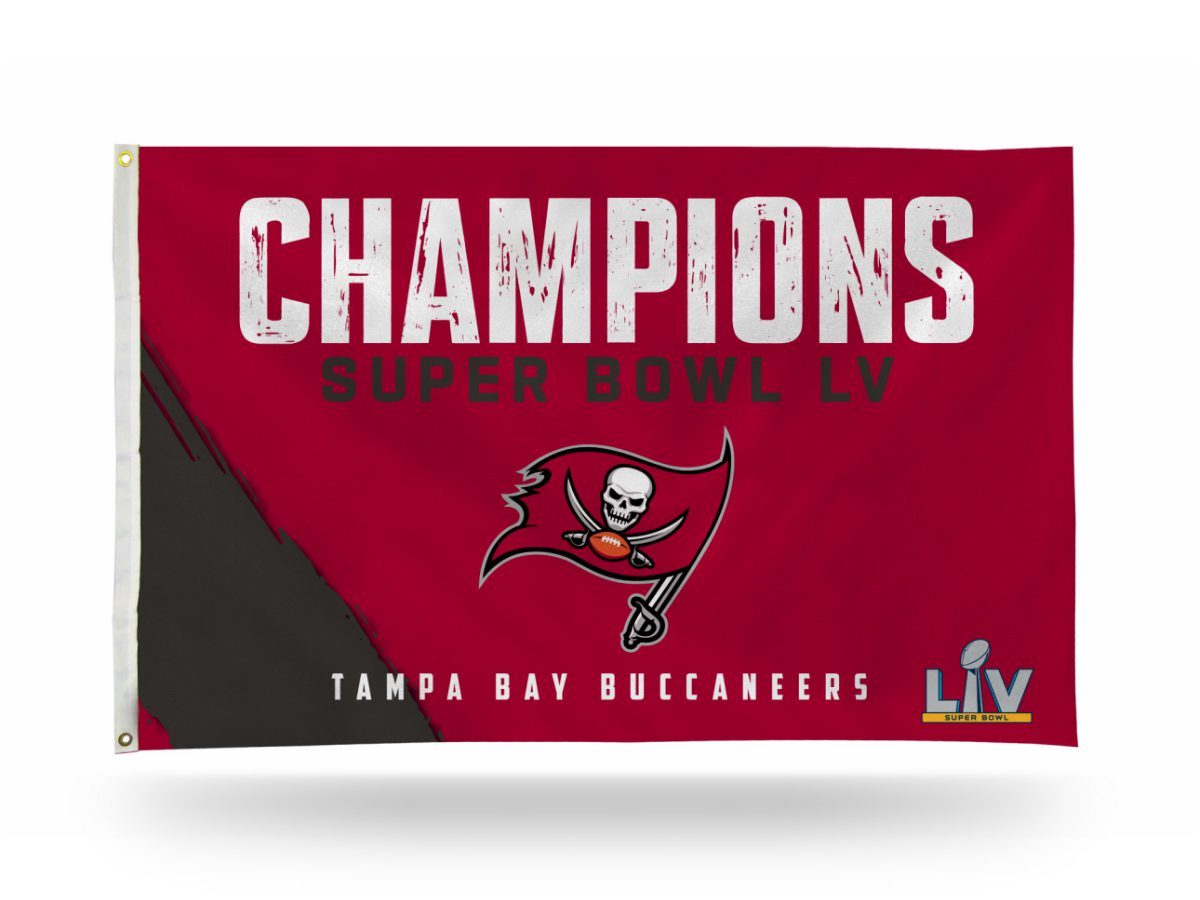 Tampa Bay Buccaneers 2020-2021 Super Bowl LV Champions Banner Flag