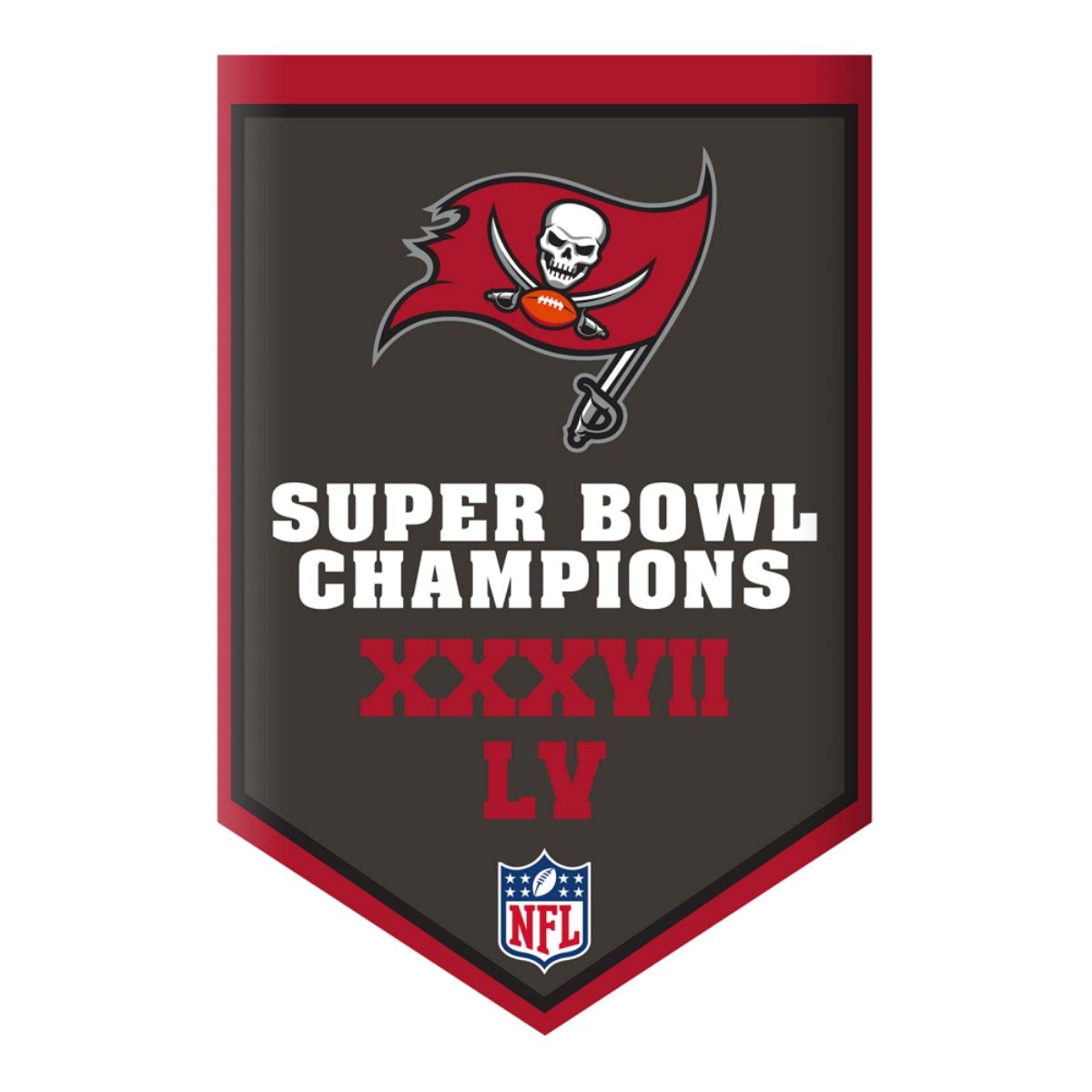 Tampa Bay Buccaneers 2020-2021 Super Bowl LV Champions Aminco Helmet Magnet