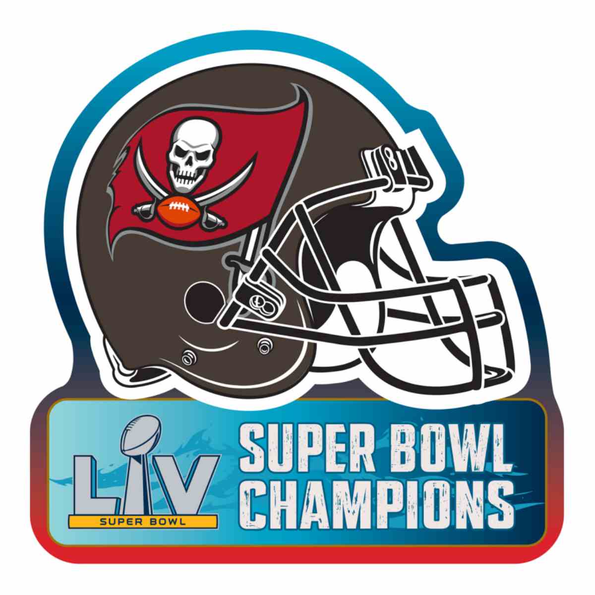 Tampa Bay Buccaneers 2020-2021 Super Bowl LV Champions Aminco Score Pin