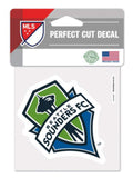 Seattle Sounders FC MLS WinCraft Perfect Cut Logo Decal / Bumper Sticker (4"x4") - Sporting Up