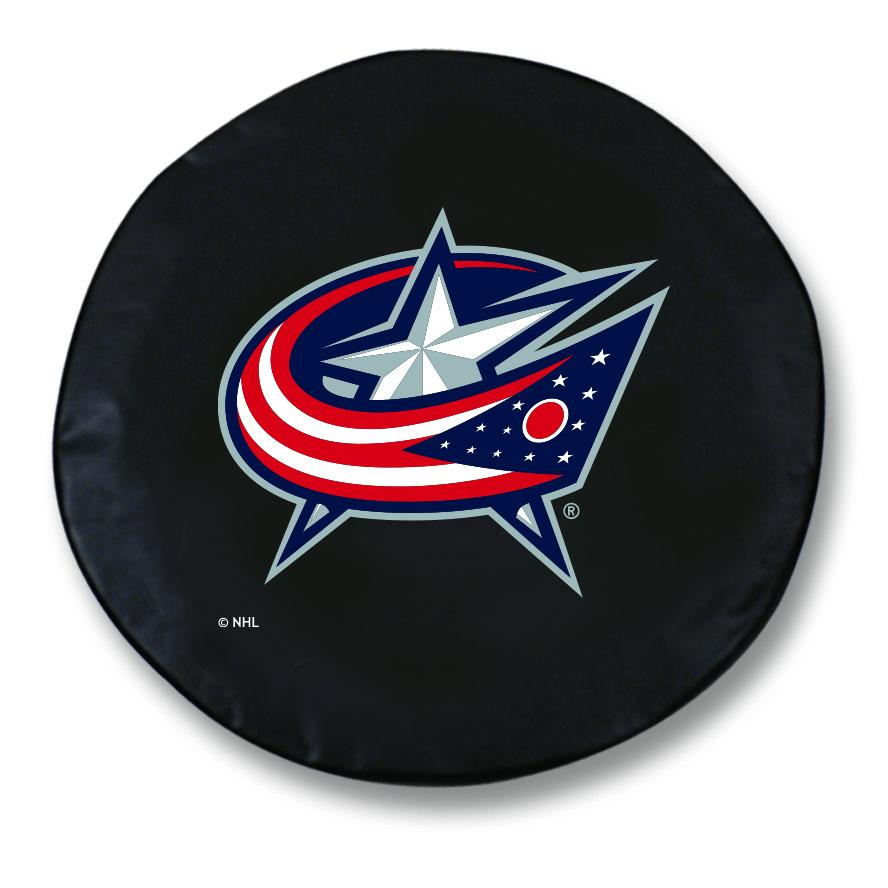 Columbus Blue Jackets HBS Black Vinyl Fitted Car Tire Cover Sporting Up
