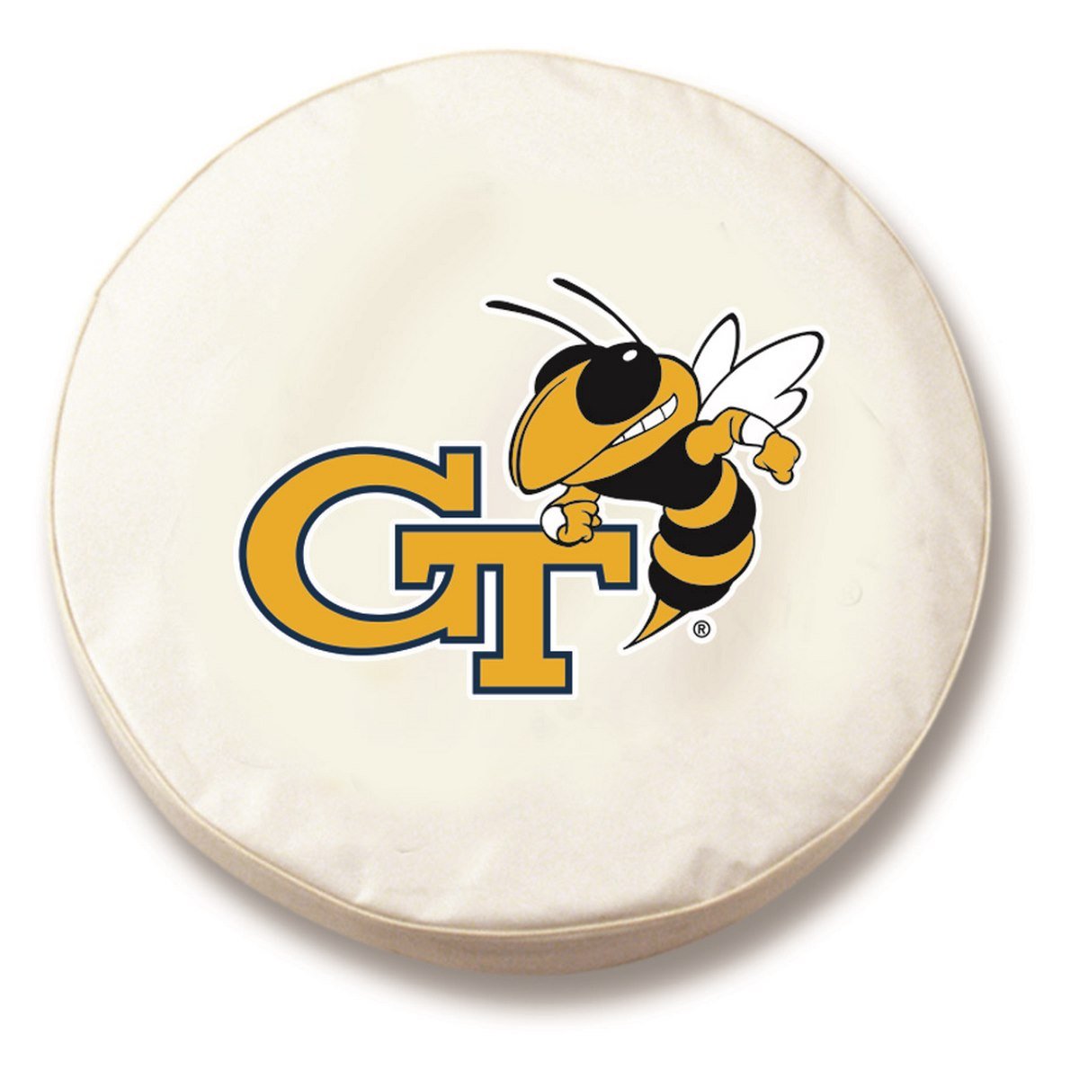 Georgia Tech Yellow Jackets HBS White Fitted Car Tire Cover Sporting Up