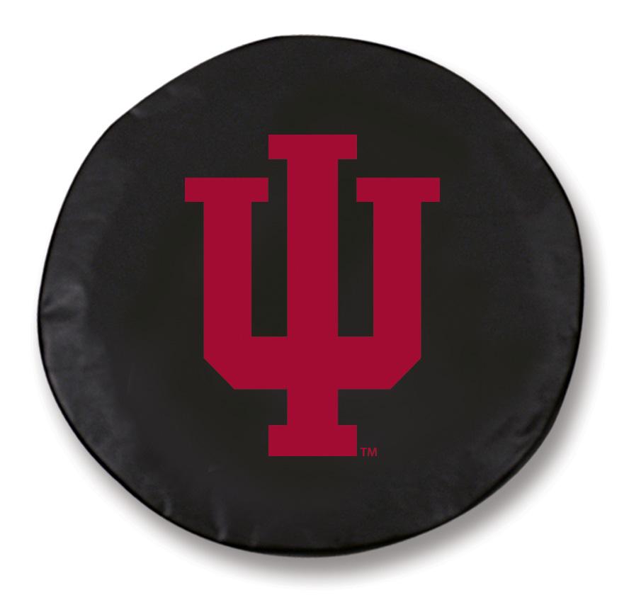 Indiana Hoosiers HBS Black Vinyl Fitted Spare Car Tire Cover Sporting Up