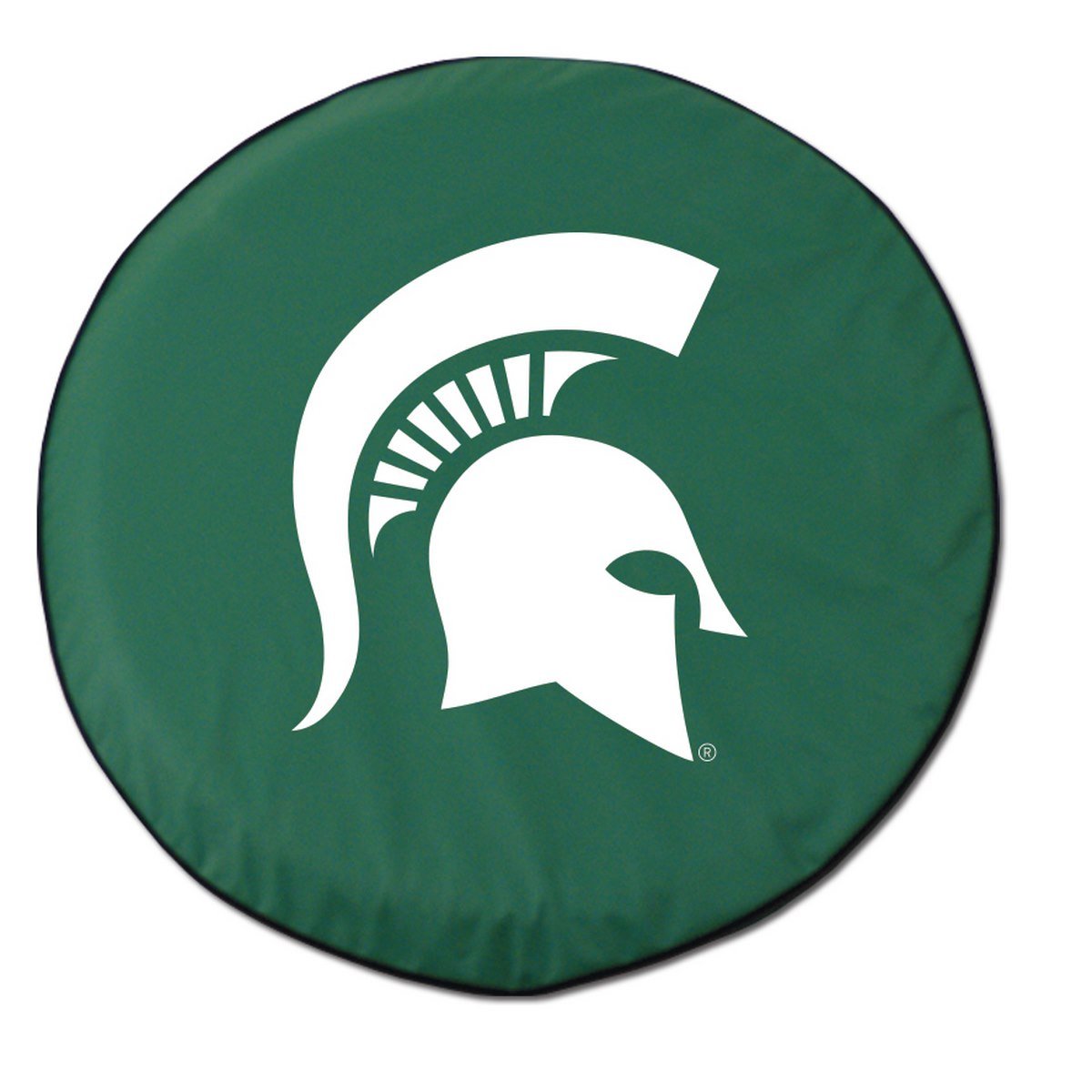 Michigan State Spartans HBS Green Vinyl Fitted Car Tire Cover Sporting Up