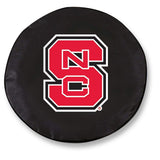 NC State Wolfpack HBS Black Vinyl Fitted Spare Car Tire Cover - Sporting Up