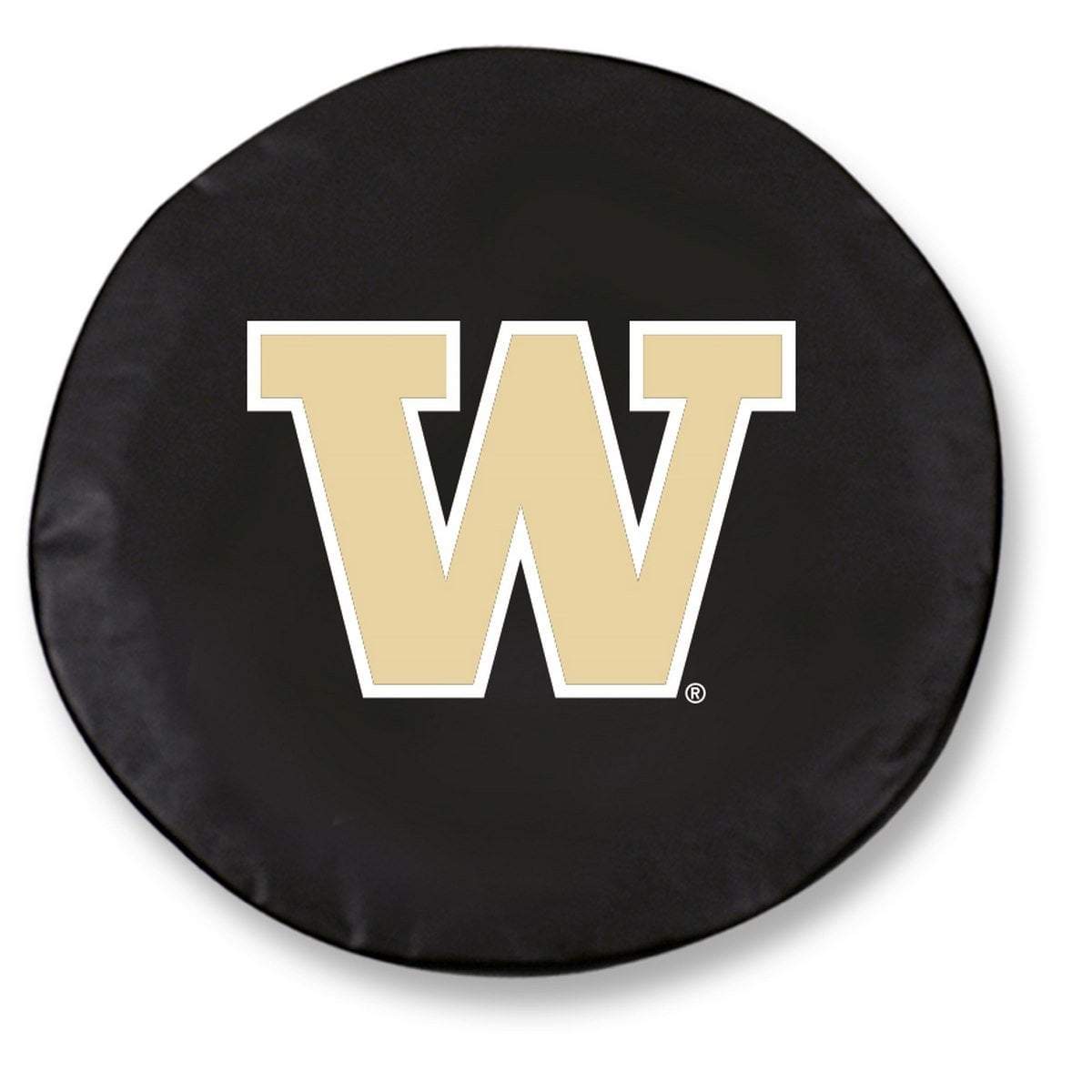 Washington Huskies HBS Black Vinyl Fitted Spare Car Tire Cover Sporting Up