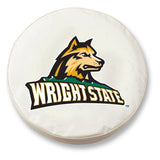 Wright State Raiders HBS White Vinyl Fitted Spare Car Tire Cover - Sporting Up